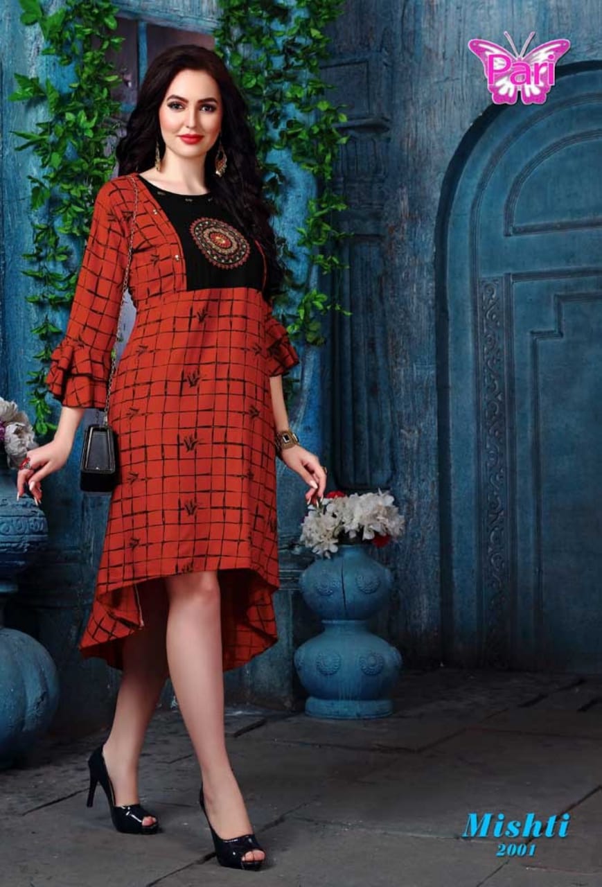 Pari Mishti 2 Heavy Rayon Casual Wear Printed Kurti